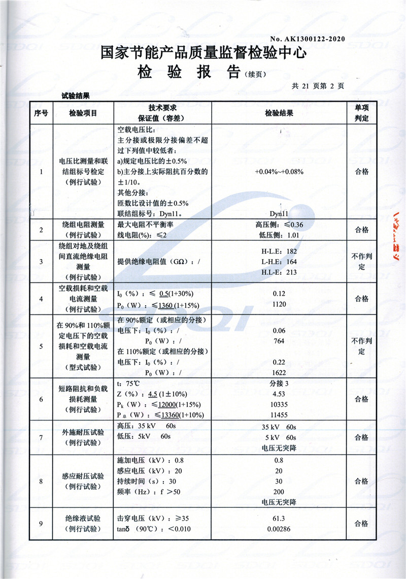 高低压试验报告-S11-1250新蔡新蔡新蔡油浸式变压器-2.jpg